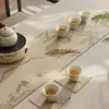Nuevo Caminero de Mesa de Té de Bambú Estilo Chino Esterilla de Mesa de Té Zen Caminero Largo de Bambú Estilo Chino Esterilla Aislante de Calor Tejida de Bambú para Mesa de Té