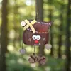 Fruta de Campana de Agua Natural Cáscara Dibujos Animados Colgante Hecho a Mano DIY Carrillón de Viento Decoración Bolsa de Frutas Sonajero Terminado Venta al por Mayor
