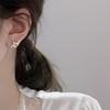 Aretes de Diamante Electrocardiograma 2025 Nuevo Diseño Nicho de Moda Aretes de Lujo Accesible Aretes Coreanos Populares Elegantes Personalizados