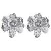 Pendientes Florales de Estilo Transfronterizo Europeo y Americano, Geométricos Vintage Tridimensionales de Metal con Textura Irregular, Clavos de Pétalo Exagerados