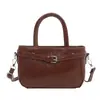 Bolso de mano vintage para mujer para exportación, colección primavera 2026, versátil y sencillo bandolera, de hombro y tote para ir al trabajo, diseño cuadrado pequeño