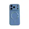 Adecuado para iPhone 18 Pro Max, funda de teléfono magnética con tacto de cuero mate, funda protectora anti-caídas de cobertura total para Apple 17