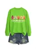 El otoño es mi favorito Amazon eBay sitio independiente moda versátil mujer cuello redondo manga larga sudadera