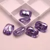 Zirconia azul oblonga piedras sueltas al por mayor, gemas azules