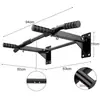 Barra de dominadas personalizable transfronteriza para uso en casa, barra simple, montaje en pared interior, perforación de agujeros, barra doble, equipo de fitness para el hogar, venta al por mayor