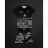 Traje de entrenamiento Sanda set UFC para hombres y mujeres, ropa de boxeo ajustada de secado rápido, shorts de manga corta para combate Muay Thai, ropa para gimnasio