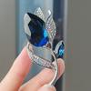 Nuevo broche de ramillete de cristal, broche de flor de cristal, accesorios para mujer, broche atmosférico de lujo coreano, elegante de alta gama