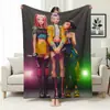 Manta de Sofá de Oficina Temática de Caza de Grupo Femenino de Kpop, Manta Estampada de Franela, Manta para Siesta de Mercancía Transfronteriza, Manta Cubierta