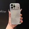 Patrón de Mezclilla se Transforma Instantáneamente en una Funda Adecuada para Apple 17 Pro Max, Nuevo Modelo iPhone 16, Galvanizado con Plata Mate 15 Transfronterizo
