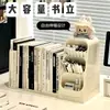 Caja de almacenamiento con sujetalibros, separador de libros retráctil para escritorio, estantería de oficina, portalápices para escritorio de estudiante, estante de almacenamiento