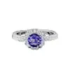 Anillo de compromiso con incrustaciones de ocho corazones y ocho flechas, simulación de diamante de quilate, tesoro de color europeo y americano, amatista r5473