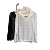 Ropa de Protección Solar de Manga Larga para Mujer Verano Estilo Coreano Suelta a Cuadros con Capucha Ultradelgada Ropa de Protección Solar Ropa Exterior Camisa Blusa Abrigo