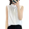 Estilo Verão 2025 Transfronteiriço Camisola de Seda Gelada com Babados Camisa Feminina Top Feminino Roupa Íntima