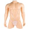 Ropa interior sexy Ye Zimei AliExpress explosión tanga para hombre de una pieza con tirantes aro de hierro sexy transparente tipo T