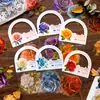 Paquete de Pegatinas Yanji Serie Bola Rosa Temática Rosa Lámina de Oro Pegatinas para Decoración de Diario DIY 10 Hojas