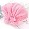 Gorro de secado de pelo para mujer con lazo, gorro de princesa de forro polar coral, toalla súper absorbente para secar el pelo, turbante de secado rápido para el pelo, gorro de baño