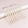 Juego de pinceles delineadores de ojos de la serie porcelana nube, ultrafino, de cabeza plana delgada, biselado para cejas, para párpado inferior, para rostro, tipo hoja.