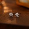 Brincos de Zircônia Amor Prata de Lei 999 para Homens e Mulheres Novo Estilo Quente Prata para os Pés Brincos de Diamante Solitário Prata Furos na Orelha Furos na Orelha Brincos