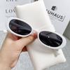 Nuevas Gafas de Sol Cat-eye Europeas y Americanas, Gafas de Sol Lisas Personalizadas de Moda para Fotografía Callejera para Hombres y Mujeres, Gafas de Sol al por Mayor