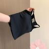 Top Básico Interno Sem Mangas Feminino com Bojo Preto, Renda nas Costas, Design Vazado e Sensualidade, Pequeno Regata