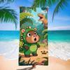 Toalla de Playa de Capibara Nueva Transfronteriza Toalla de Baño de Microfibra de Dibujos Animados para Niños Capibara Absorbente Secado Rápido