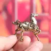 Lingote de Latón Puro con Forma de Caballo, Símbolo de Fortuna con Forma de Caballo, Caballo del Zodiaco, Decoración Vintage para el Hogar, Mascota de Té para Escritorio, Adorno de Cobre Artesanal