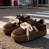 Zapatillas de Entrenamiento Retro Alemanas para Mujer Primavera y Otoño 2025, Nuevas Zapatillas con Plataforma de Suela Gruesa, Zapatos Casuales para Mujer, Zapatos Forrest Gump, Mocasines Lindos y Originales