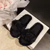 Chinelos Fofos de Flor para Mulheres Uso Externo 2026 Outono/Inverno Novos Estilosos para Casa Interna Antiderrapante Casual Tira Única Chinelos de Algodão