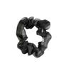 Anillo para el cabello de organza estilo coreano para intestino grueso, banda para el cabello con cuerda para el cabello de cerdo de malla de perla de Super Fairy para mujeres