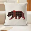 Fundas de almohada estilo navideño, varios diseños con patrones de árbol de Navidad, fundas para cojines de sofá, decoración navideña para el hogar