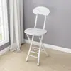 Suministro Directo de Fábrica Silla Plegable Silla de Comedor para el Hogar Silla Sencilla Silla de Ocio con Respaldo Taburete Silla Taburete Redondo Portátil para Adultos