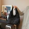 Internet celebridade handmade grande capacidade estudante estilo ocidental simples bolha xadrez estilo coreano moda all-match bolsa de ombro das mulheres nova mão