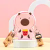 Juguete de Apretar Capibara Juguete Educativo para Alivio del Estrés Bolso Cruzado Stitch Cartera Infantil Bolsa de Almacenamiento Juguete de Apretar