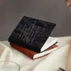 Cuaderno portátil simple retro de nicho, alto valor estético, bloc de notas rayado, cuaderno de tapa dura para oficina de negocios