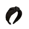Diadema Nudada de Lunares Vintage para Mujer 2025 Nueva Diadema Ancha que Aumenta la Altura Elegante Accesorio para el Cabello que Adelgaza el Rostro