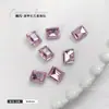 Joias para Unhas Artísticas de Açúcar Rochoso Diamantado Retangular Ângulo Reto Fundo Pontiagudo Diamante Quadrado Cubo de Gelo de Açúcar Pedras Strass para Unhas de Vidro Atacado Strass de Cristal