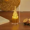 Novo Presente de Natal Árvore de Natal Lâmpada de Cristal LED Decoração de Quarto de Dormitório Luz de Ambiente Enfeites para Festa de Natal