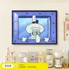 Pintura Decorativa para Caja de Medidor Eléctrico de Bob Esponja, Caja de Distribución de Energía Fuerte y Débil de Dibujos Animados sin Taladro, Pintura Colgante Minimalista Moderna para Cubrir la Caja del Sala de Estar