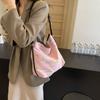 Bolso bandolera de moda de estilo coreano nuevo 2024, bolso pequeño para mujer y niña, informal, de verano, a rayas de colores, de gran capacidad, para el hombro