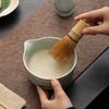 Traje de Cerámica para Matcha Estilo Japonés Patrón de Olas Boca Puntiaguda Tazón de Matcha Juego de Té Juego de Té Baibenli Batidor de Matcha