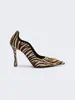 Sandalias de Tacón Alto Fino con Punta, Charol, Sin Espalda y Llavero, para Mujer, Verano