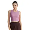 Chaleco de Yoga Acanalado para Mujer, Top de Yoga de Verano de Alta Intensidad, Espalda Hermosa, A Prueba de Golpes con Almohadillas en el Pecho, Sujetador Fitness para Ropa Exterior