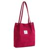 Bolsa de Compras Ligera para Viajes al Aire Libre Bolsa para Libros de Estudiante Moda Perezosa Casual para Mujer de Pana Bandolera Grande