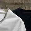 Nova Camiseta Masculina de Manga Curta Verão 2026, Cor Sólida, Fashion, Luxo Leve, Marca Tendência Roupa Masculina, Top Premium de Meia Manga