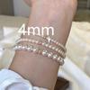 Pulsera de Plata de Ley S925 Perla Shijia Zhengyuan Moda Lujo Ligero Nicho Elegante Francés Pulsera de Perlas Imitación de Alta Gama