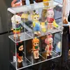 Caixa de Exibição Transparente Armazenamento de Bonecas Capa Contra Poeira para Bonecos Prateleira de Armazenamento de Blind Boxes Caixa de Armazenamento à Prova de Poeira Armazenamento Criativo