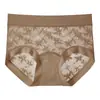 Calcinha Fio Dental de Renda Floral Pure Desire para Meninas Sem Costura Respirável Forro de Seda Renda Roupa Íntima Fina Atacado # 2530 #