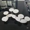 Soporte de Exhibición para Juego de Té y Taza de Té, Soporte para Ceremonia del Té, Soporte de Exhibición Acrílico, Soporte de Exhibición para Artesanías, Adornos para Pastel de Suculentas, Joyería