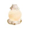 Lámpara de noche de conejo para decoración de escritorio, bonita lámpara de mesa suave para dormitorio infantil, ideal como regalo de cumpleaños