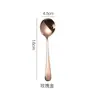 Popular Colher de Sopa Coreana 304 Colher de Aço Inoxidável Colher de Café Japonesa e Coreana Colher de Sobremesa Venda Direta de Fábrica Doméstica Colher de Café